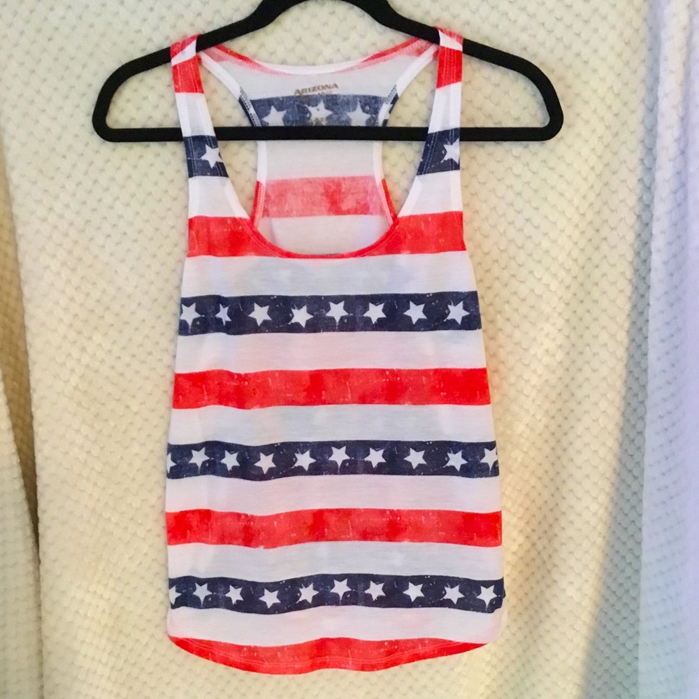 Arizona Jeans Stars and Stripes tank.  Medium.